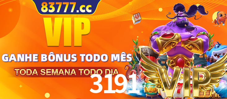 Banner promocional do 3191 oferecendo 100% de recompensas adicionais contínuas para quem fizer o login diário (Daily sign-in), com um mascote de coelho.