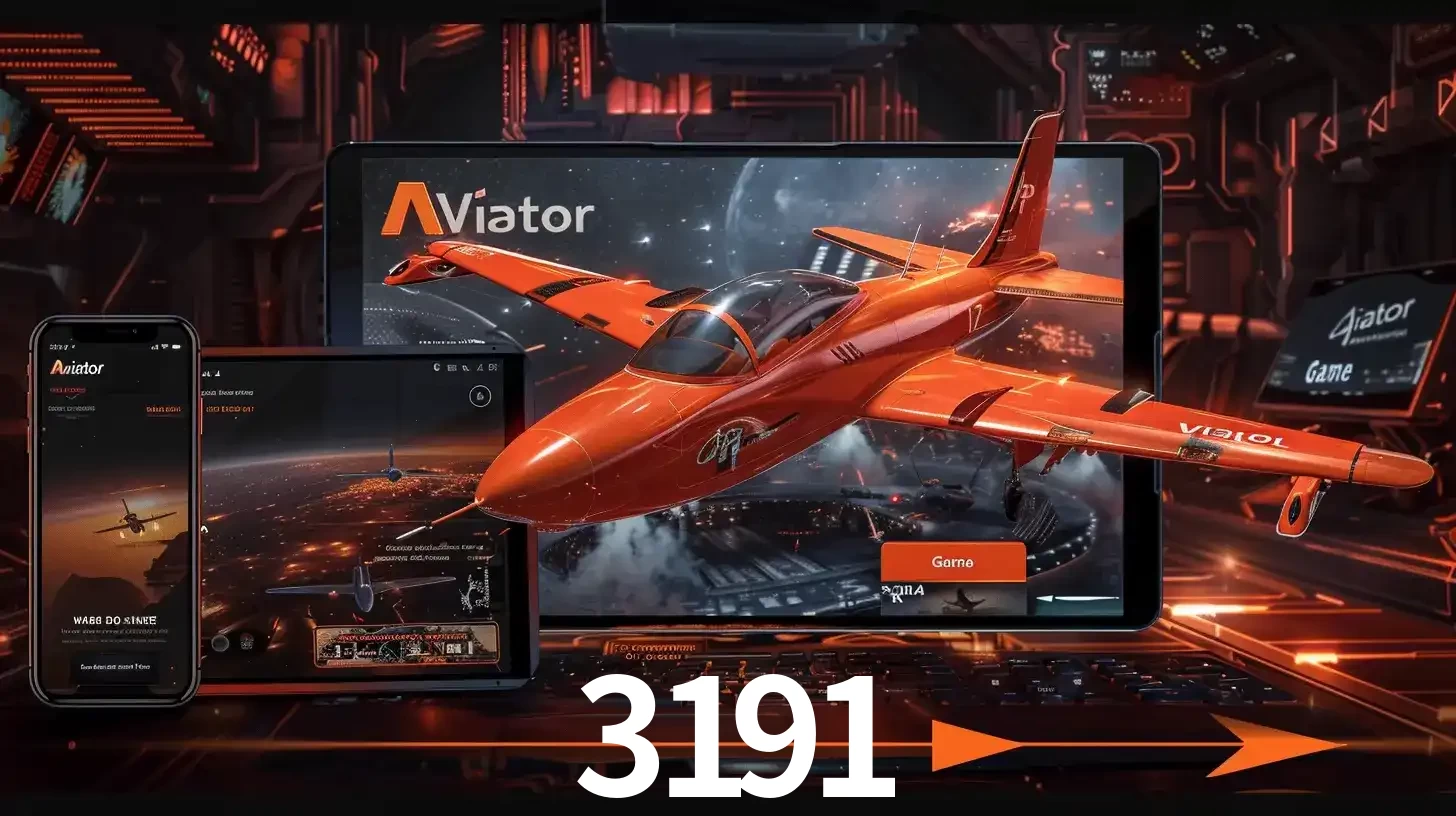 Apresentação tecnológica do jogo Aviator com um avião saindo da tela de um tablet, demonstrando a experiência imersiva em múltiplos dispositivos no 3191.