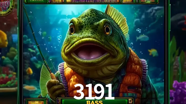 Personagem de peixe pescador do popular jogo de slot com tema de pescaria, uma das emocionantes opções de caça-níqueis para jogar e ganhar no cassino 3191.